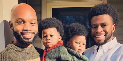 Black History Month Gay Dads With Their Kids